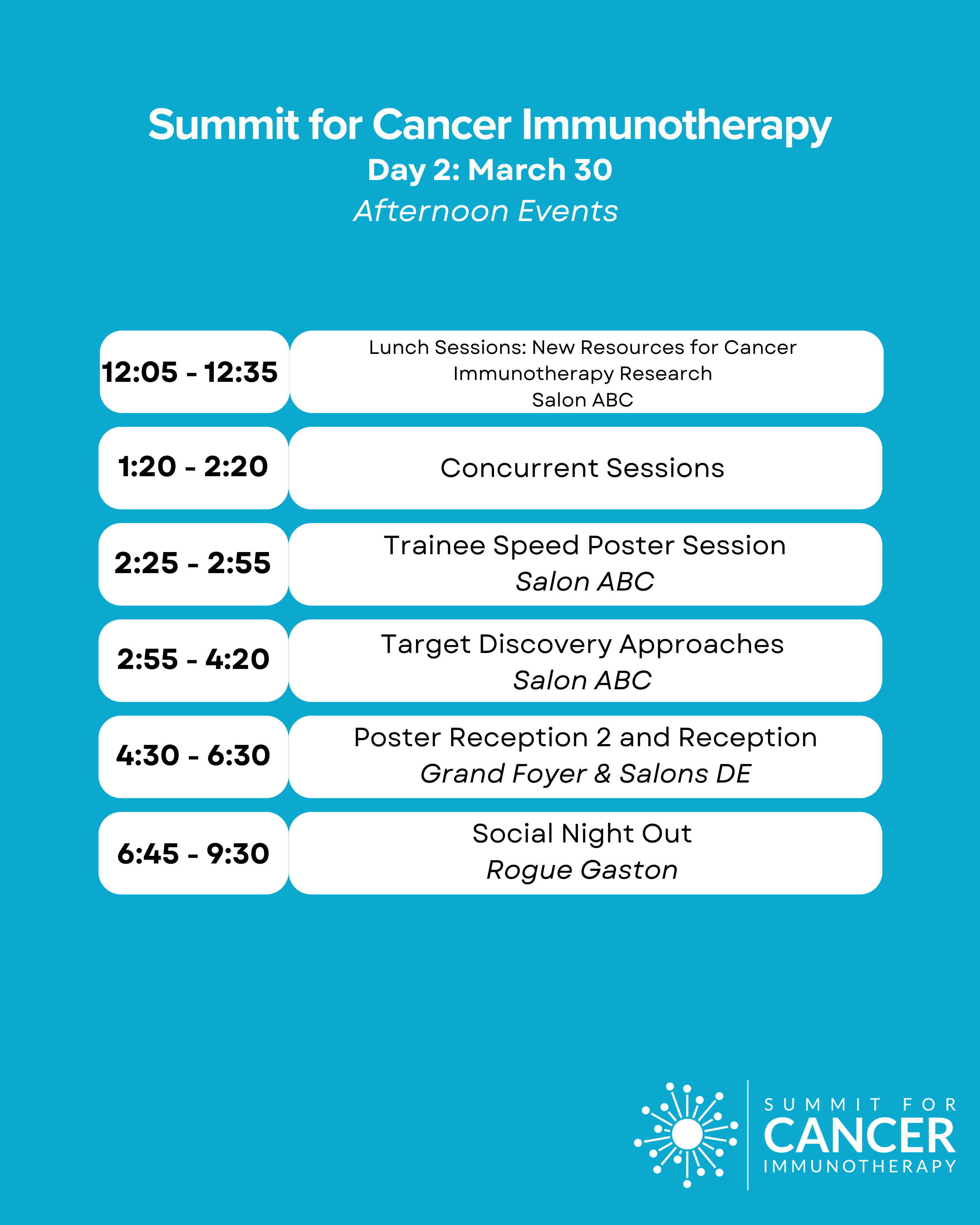 Summit4CI 2026 Day 2: March 30 Afternoon Events